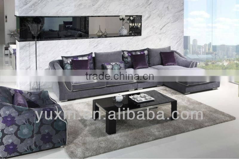 Arab antique violet velvet furniture large sofa set
