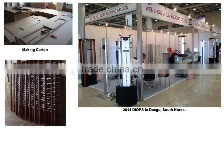 New arrive! 108pcs 6 side wooden sunglasses display stand for sale