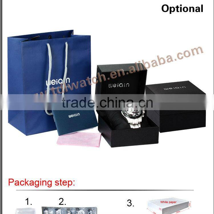 WEIQIN W4483 quartz stainless steel back watch