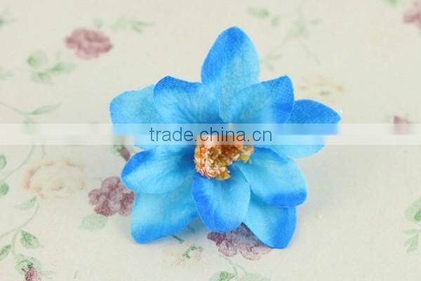 Cheap decorative fabric lily flowers artificial flower heads