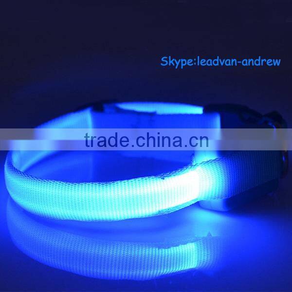 European and America Hot Selling Dog Lead Leash Pet LED Collar