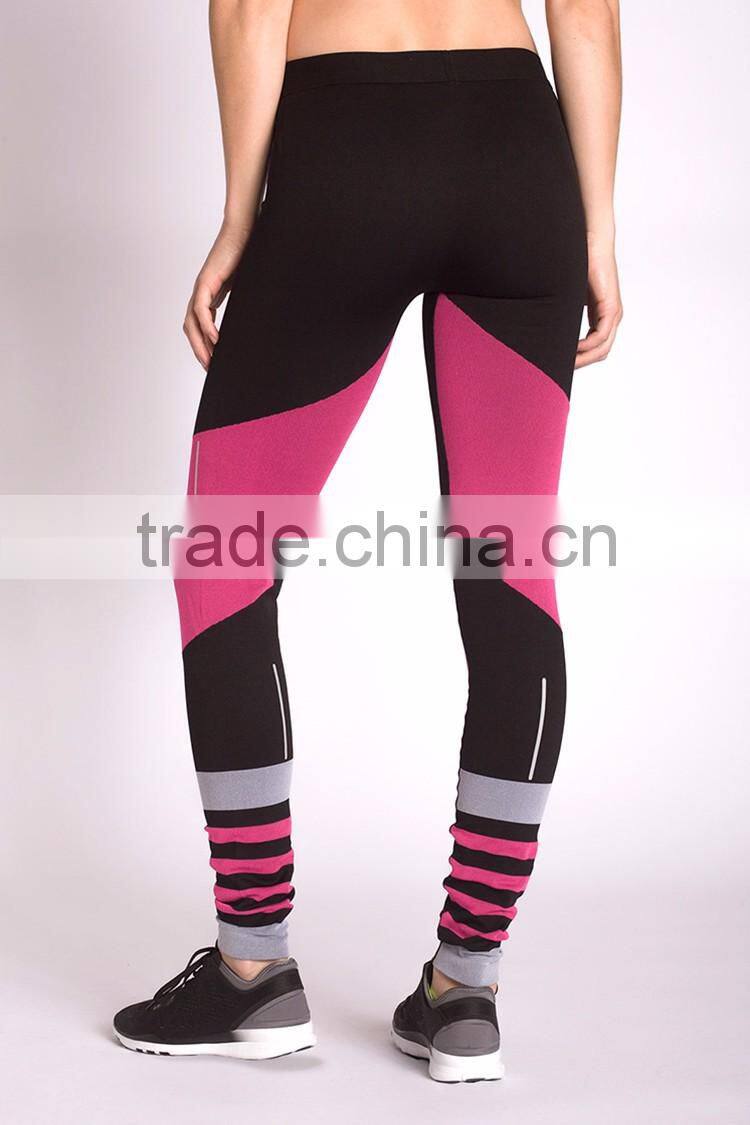 Popular Women Sports Wear Stretch Fabric Nylon Workout Leggings