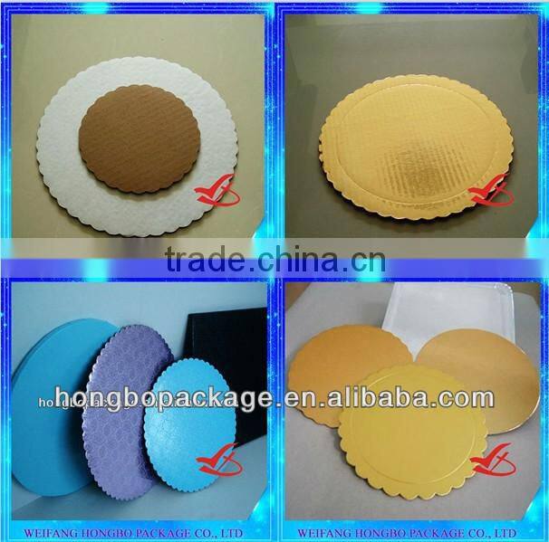 greaseproof edge wrapped corrugated cake drum wholesale