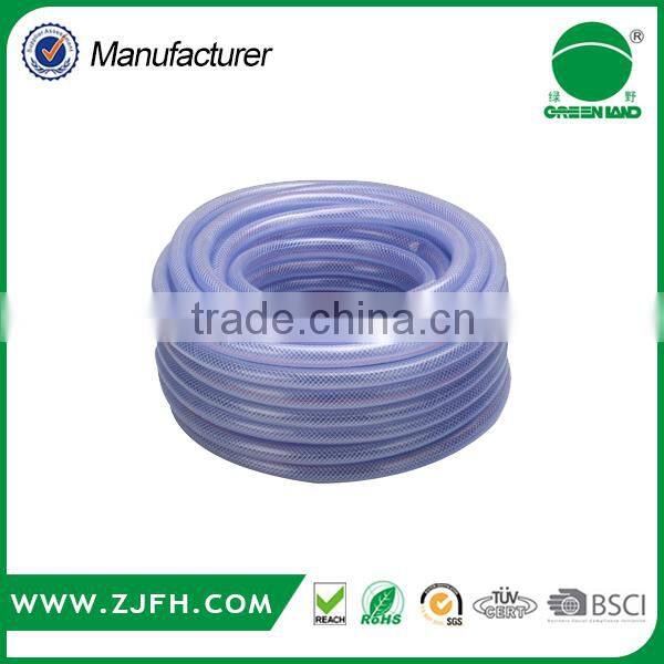 China Supplier 1/2" 3/4" 1" 2" Flexible Garden PVC braided hose for construction