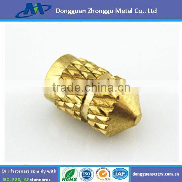 Precision straight grain insert nut M3