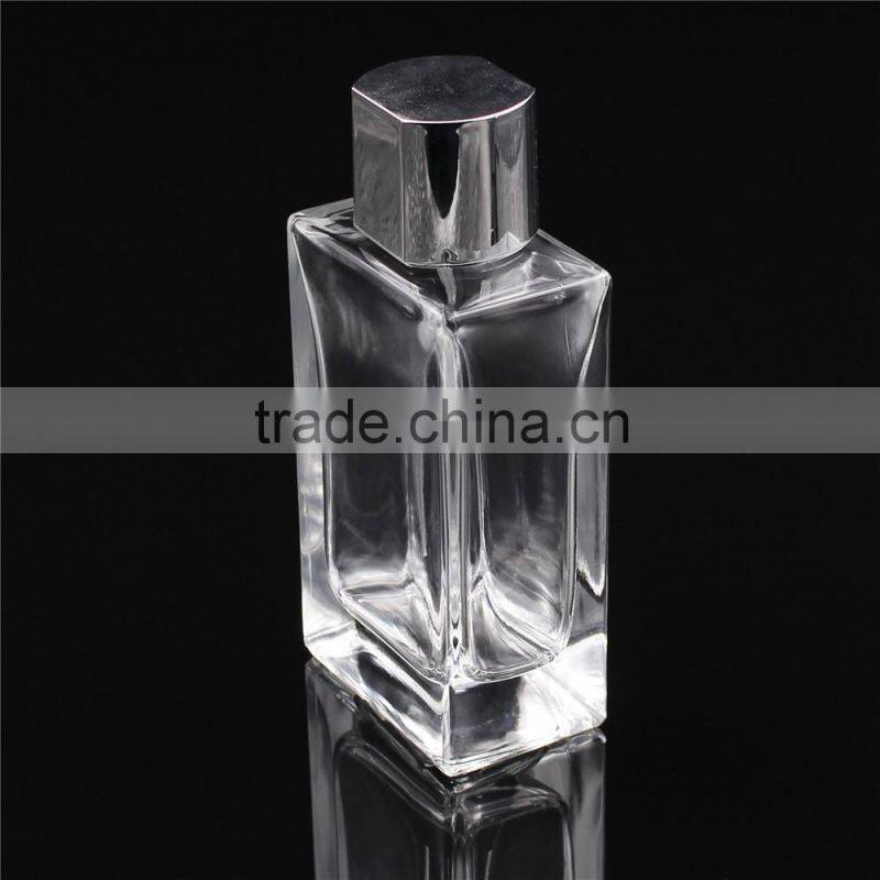 100ml square glass perfume bottle spray bottle luxury glass perfume bottle