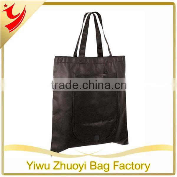 Promotional Polyester Fold and Go Tote Bag with Velcro Closure