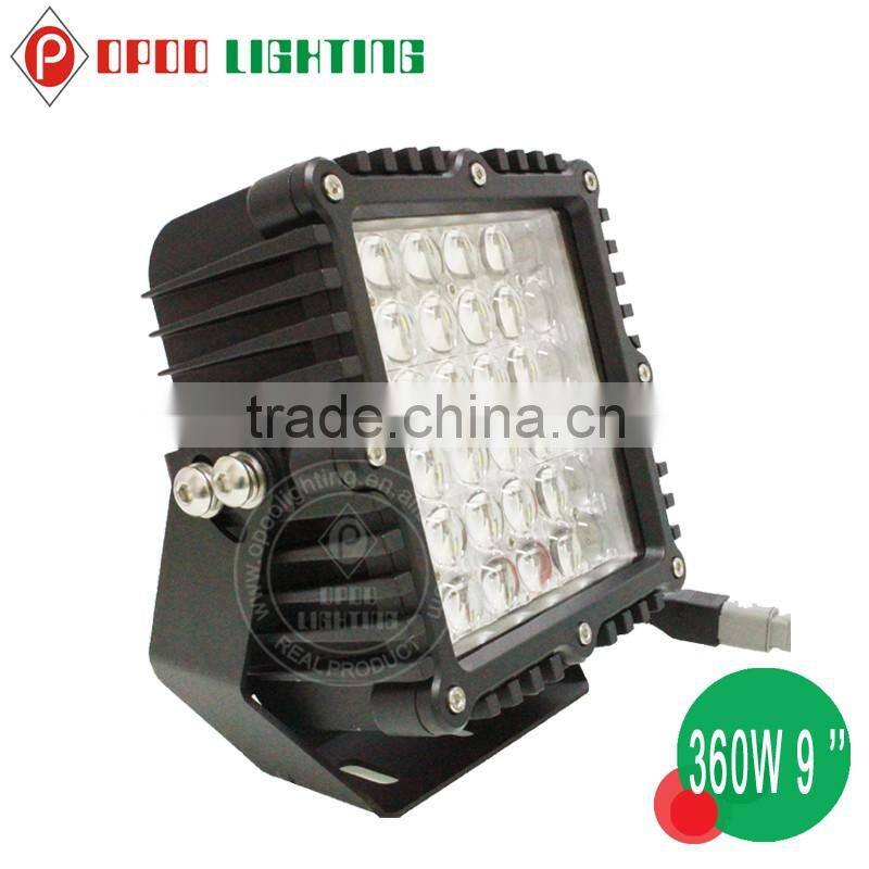 Factory sell work light led, 9inch 360w 4WD Truck work light led