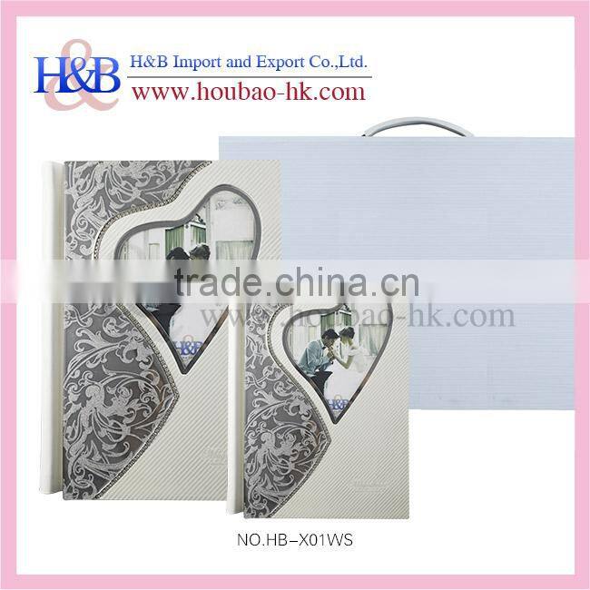 Elegant white large album suitcase