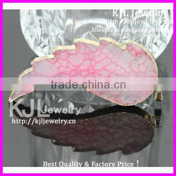 GZKJL-CT0231Jewelry druzy pendants, Natural Angel wing necklace pendant