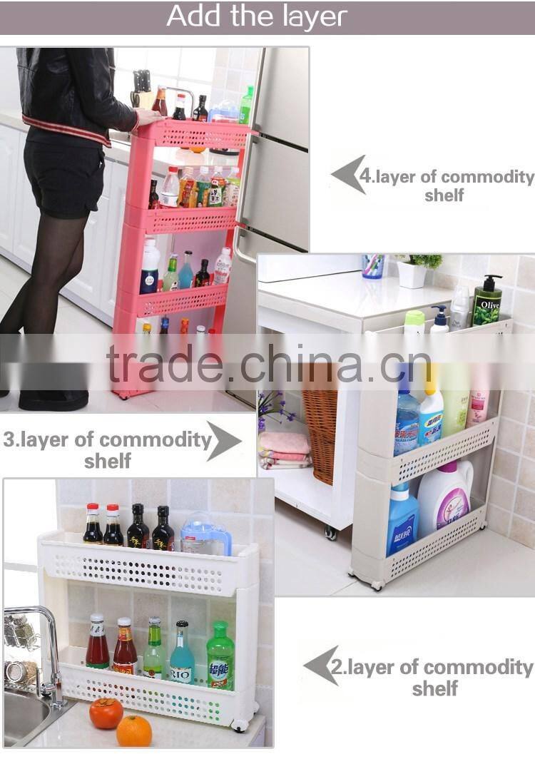 Plastic commodity shelf for storage