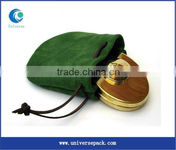 Super mini flat velvet Jewelry bag with silver cloth