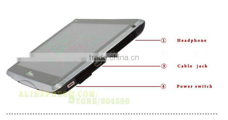 7 inch gps navigation for car Windows CE 6.0 128M RAM 4GB ROM with FM,Bluetooth AV-IN function