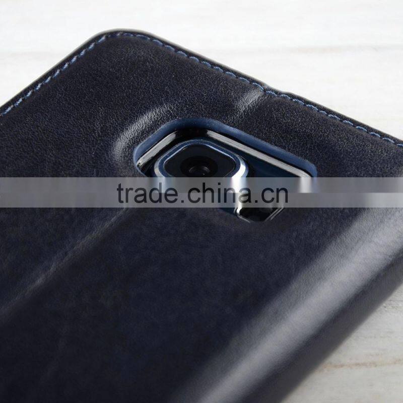 C&T Pure Window Wallet Leather Flip Folio Magnetic Skin Tpu Case Cover Card Slots for Samsung Galaxy S7