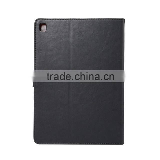 Shenzhen leather products manufacture business style tablet leather case, wallet stand leather phone case for ipad pro 9.7