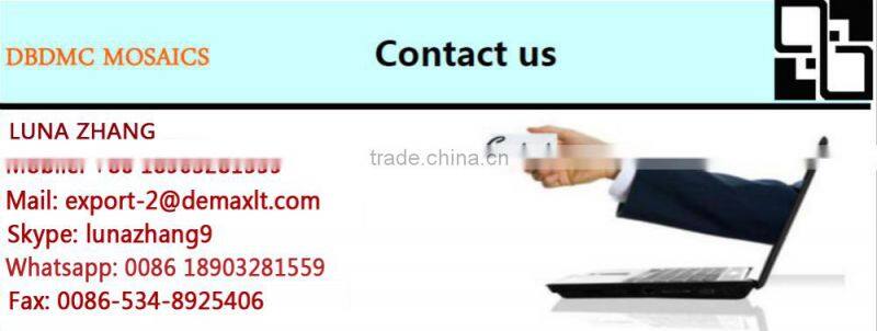 thickness 4mm mixed color glass mosaic for bathroom wall use