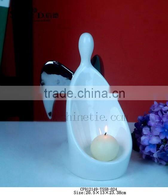 ceramic angel tealight candle holder angel statue deco doree accessories china