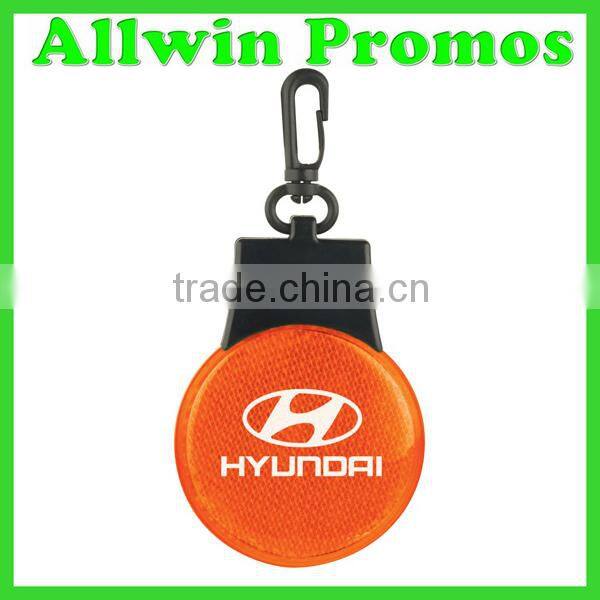 Promotional LED Flashlight Reflector with Keychain