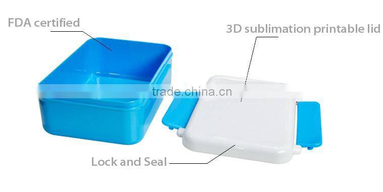 Blank/ Customized/ Plastic Sublimation Lunch Box
