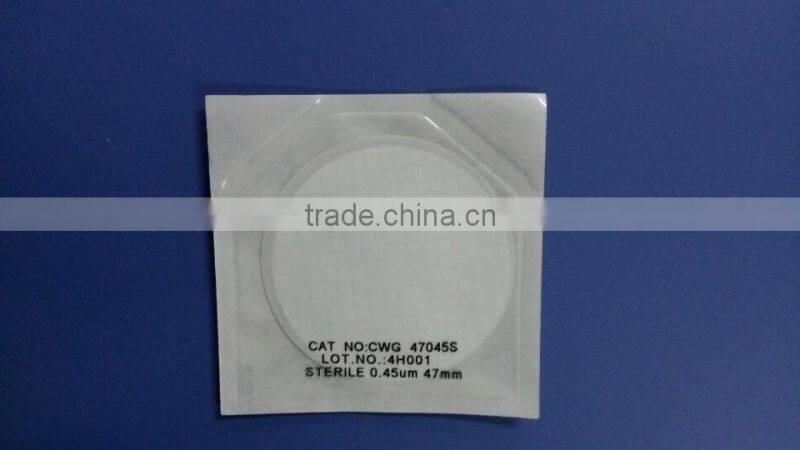 grid membrane filter Sterile / single package