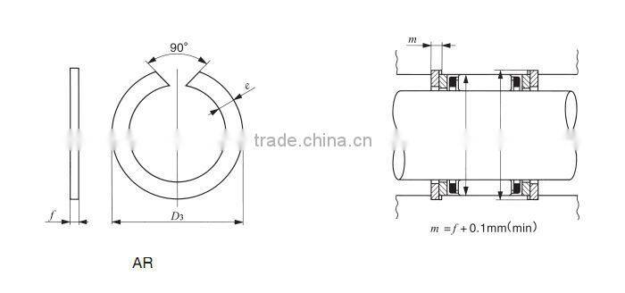Bearing used AR series Bore Snap Rings AR 175