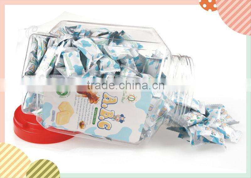 ABC big packing 1000g jar Milk Original candy