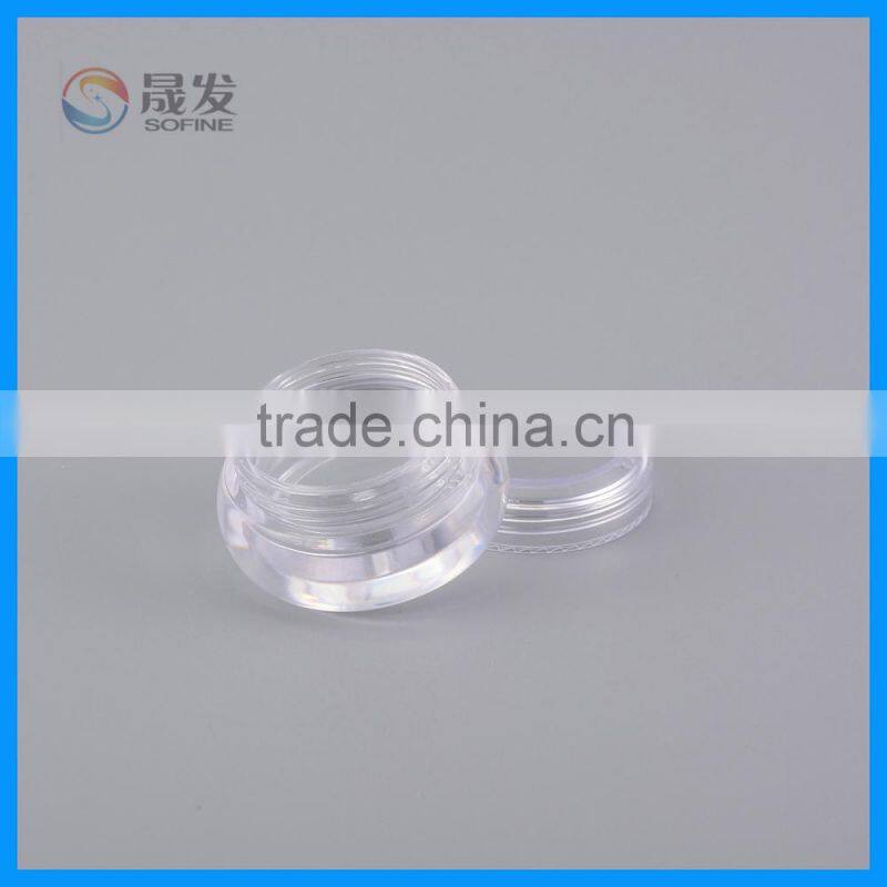 Clear acrylic small cosmetic jar