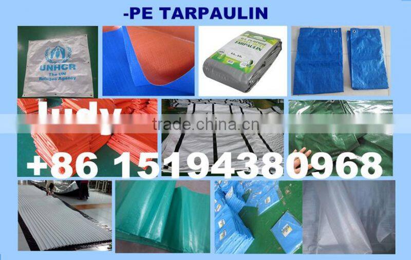 UV treated waterproof bright orange PE tarpaulin sheet