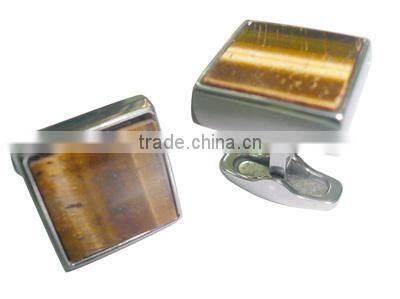 nickel free titanium metal cufflink,men fashion rhinestone cufflinks