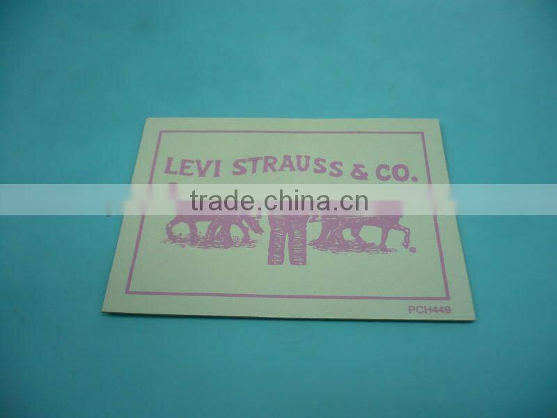 Fashion kraft paper label for jeans