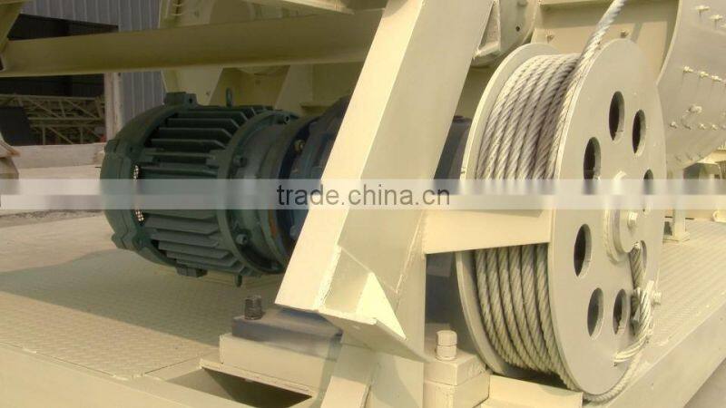 Construction Equipment twin shaft self loadingJS1000 concrete mixer