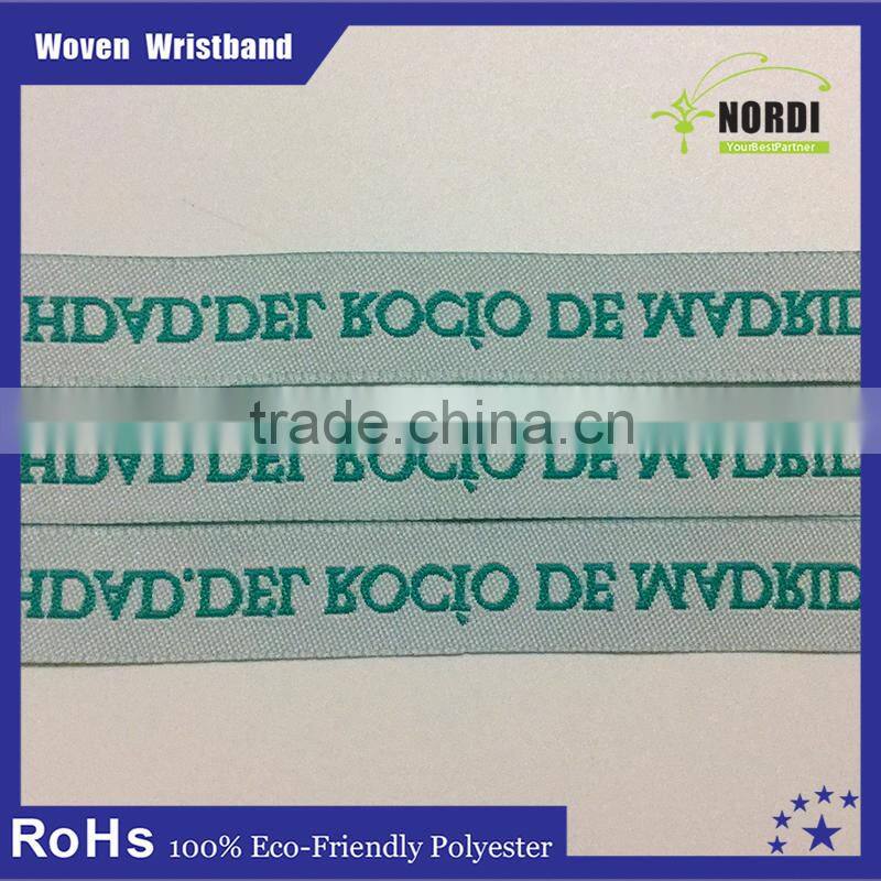 Promotional Eco-friendly Polyester Woven Bracelet&rfid wristband
