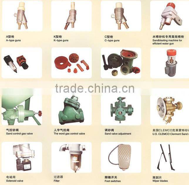 Blast machines accessories