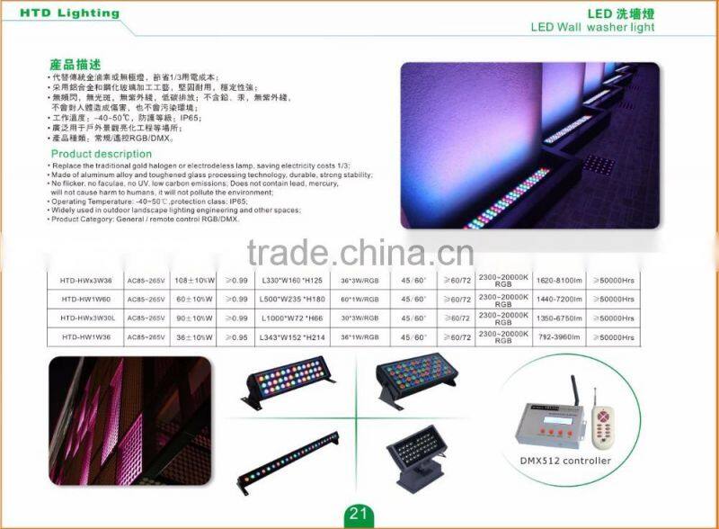high power 18leds indoor led stage led light bar led wall washer lamp