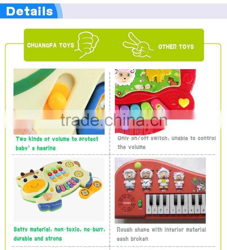 Educational preschool music instrument plastic piano toys for kids