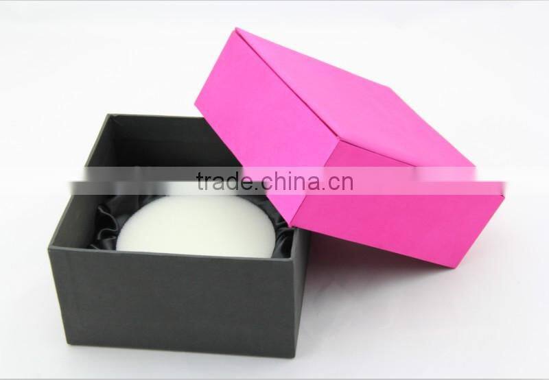 Luxury custom made pink Jewelry packing Box with satin pad
