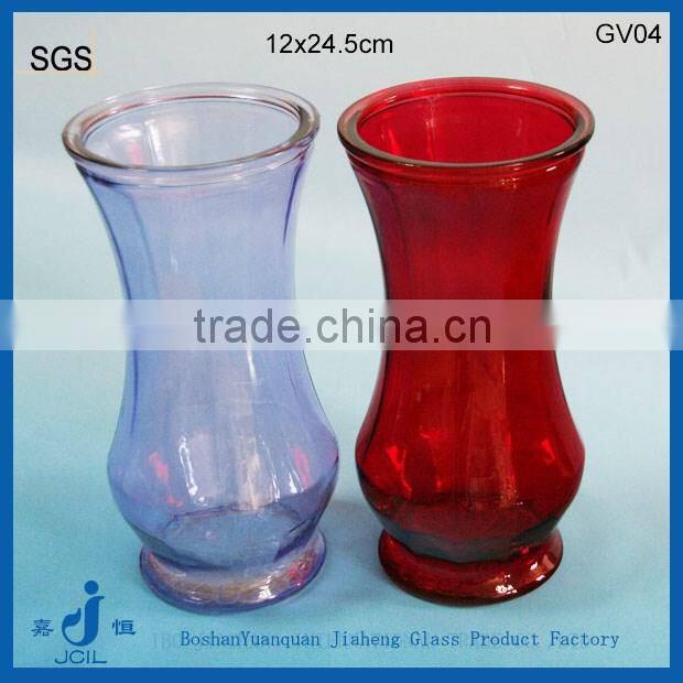 China manufacture round glass vase for wedding