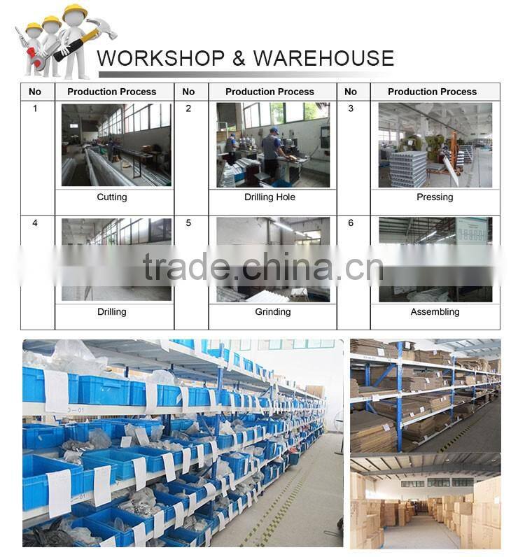 tool free assemble foldable aluminum display table