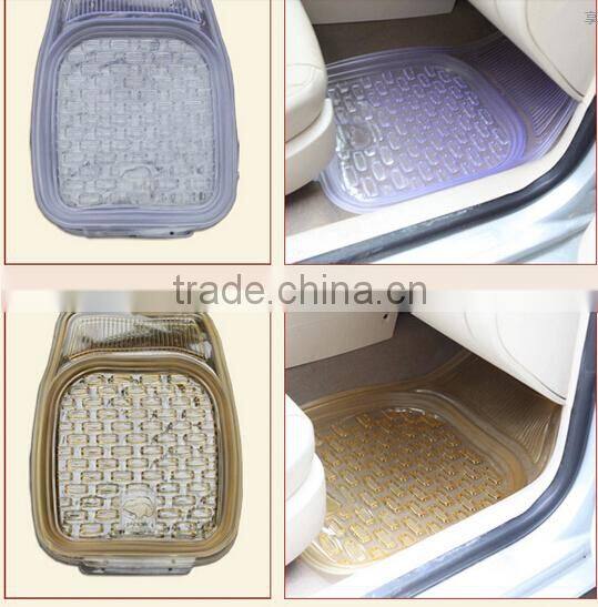 2015 transparent fashion car mats mould, plastic waterproof PVC car floor mats mould