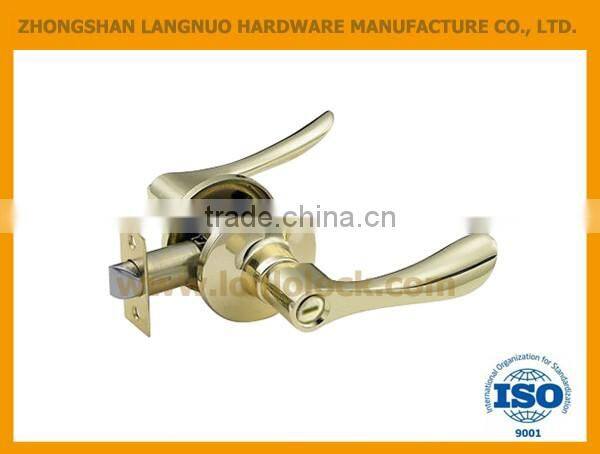 Safety handle tubular lever door lockset