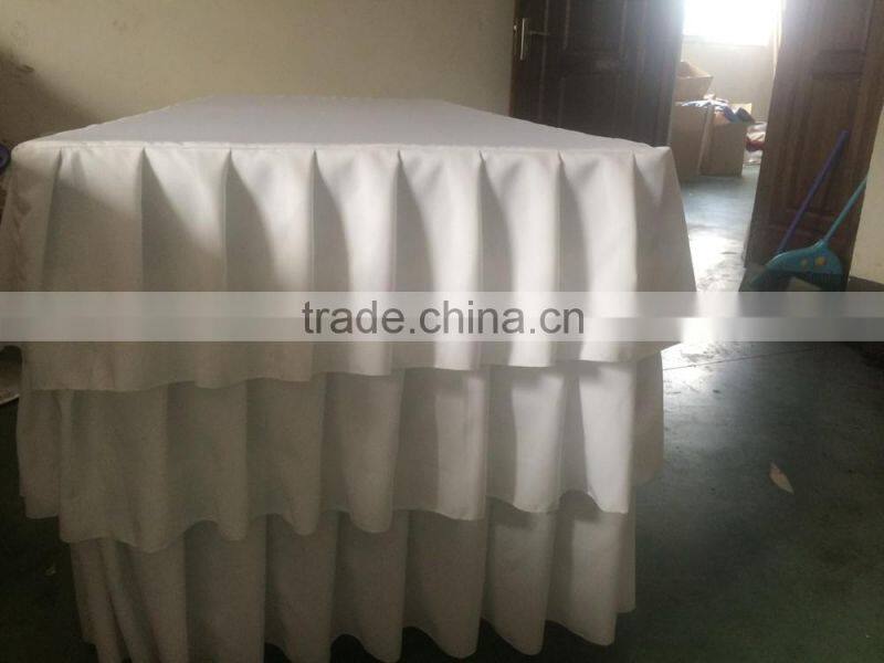 Polyester table skirts table cover
