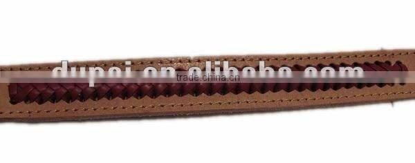 2012 Stylish Strong Genuine Leather Hunting Dog Collars Personalized