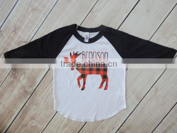 Christmas buffalo plaid toddler boy shirt