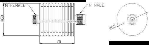 50W fixed attenuator Model HJA50