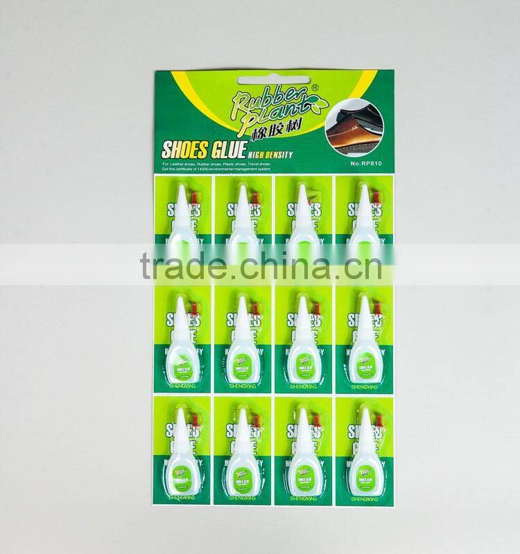 SUPER GLUE FOR SHOES WITH BLISER CARD.5g cyanoacrylate adhesive for shoes