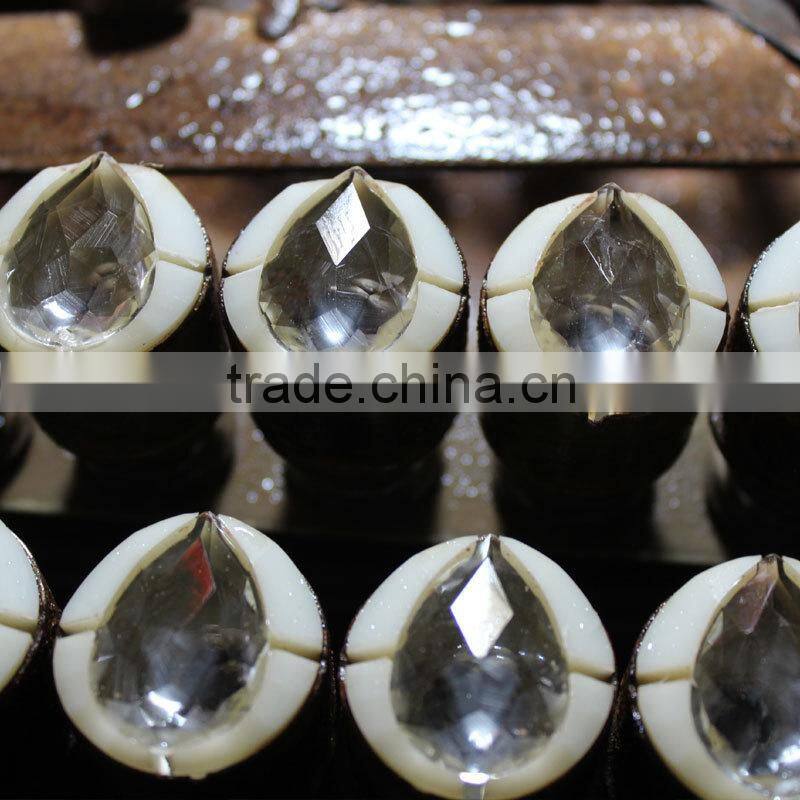 pear shape top quality crystal fancy stone with claw or without claw for garment