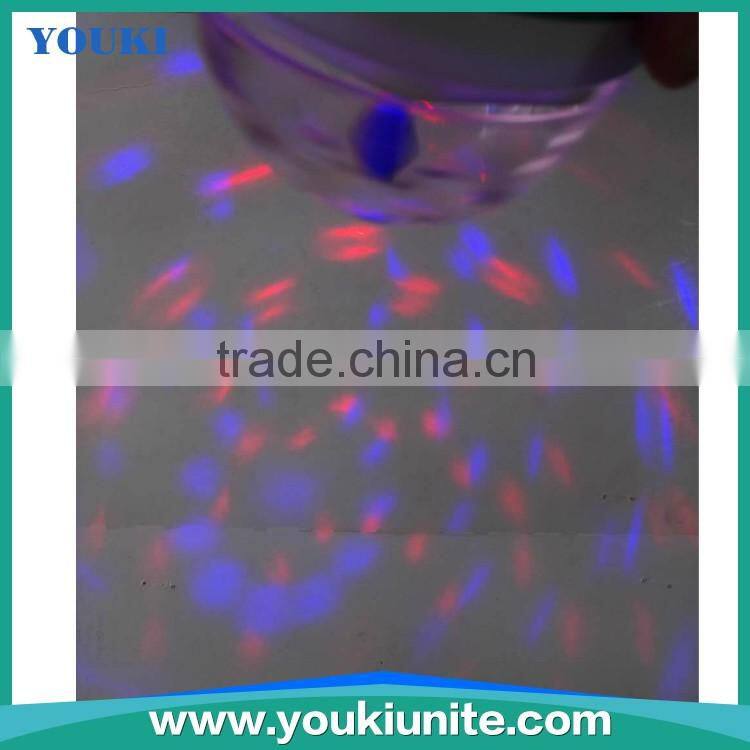 High Quality Full Color LED/3W/6W/9W Plastic Rotating Lamp YKLD-1001