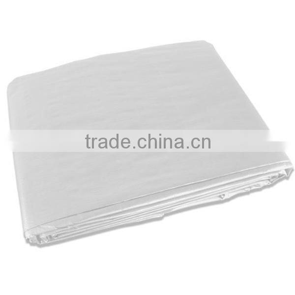White color PE tarpaulin for building protection