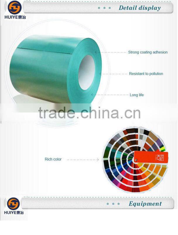 Color coated galvanized steel coil for decorative materials