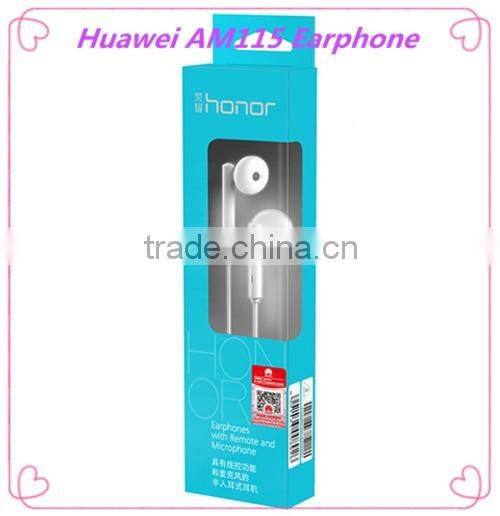 2016 Original Huawei Earphones Microphone Honor Am115 Earphone Headphone Stereo Headset Earbuds Mic 3.5mm For all smart phone